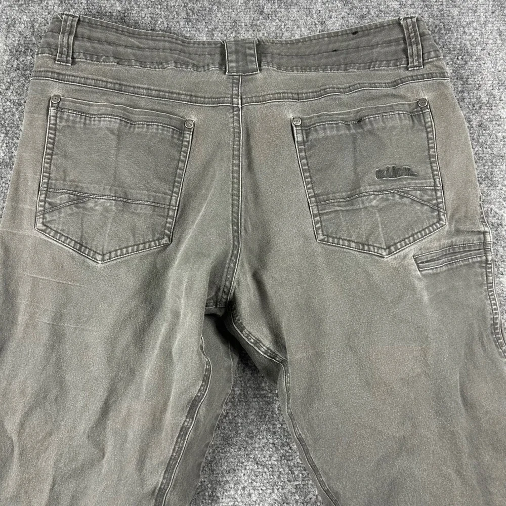 Kuhl Kanvus Jean Mens‎ 32x31 Gray Vintage Patina Dye Stretch Canvas Work Pants